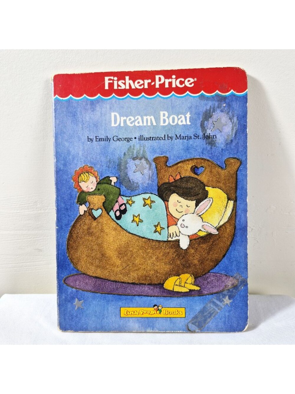 Vintage 1987 Fisher-Price Little People Dream Boat Book Emily George